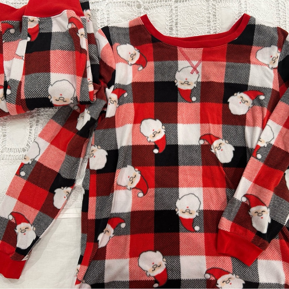 Plaid Christmas pajama set